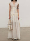 Mutedance 25 Spring/Summer V-neck dress MD-MD25SS91-HOARY